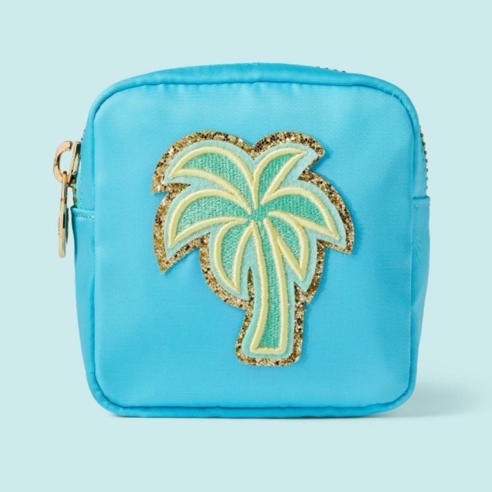 Stoney Clover Lane Turquoise Palm Tree Card Holder